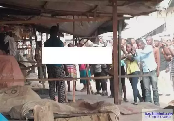 Photos: Man Allegedly Commits Suicide At Market In Aba 
